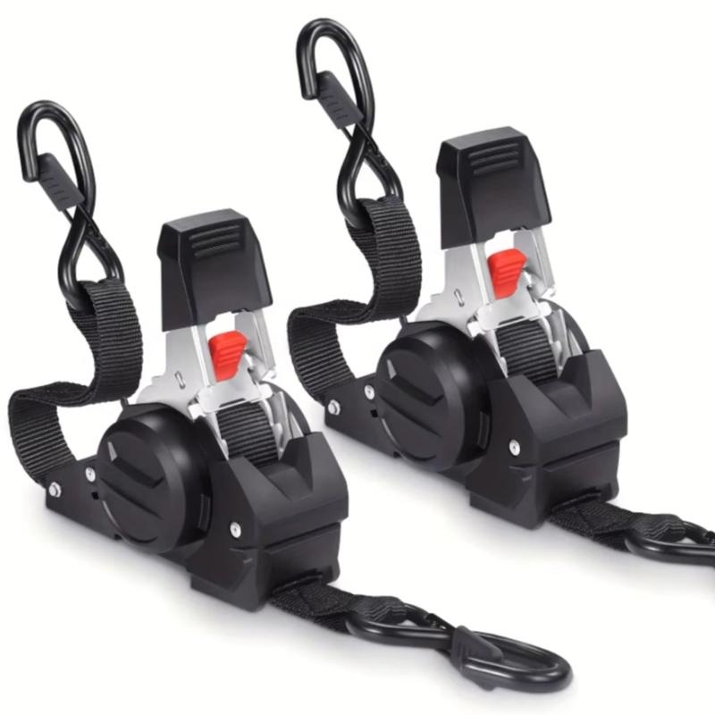 Multipurpose Polyester Cargo Strap Heavy Duty Retractable Fastening Strap For Motorcycle Camping Equipment Luggage