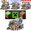 Mattoncini in Plastica ABS Modello Villaggio di Montagna Il Mio Mondo Puzzle per Bambini Assemblaggio Giocattolo per Ragazzo