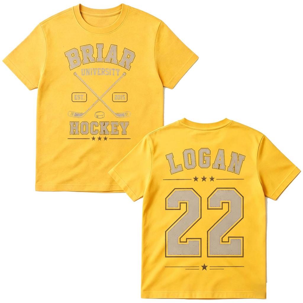 2026 Logan 22 Off Campus TV Series T-shirts Briar University Hockey T-shirt Men's Women Clothing Fashion Cotton Short Sleeve T Shirts Casual Tee Top