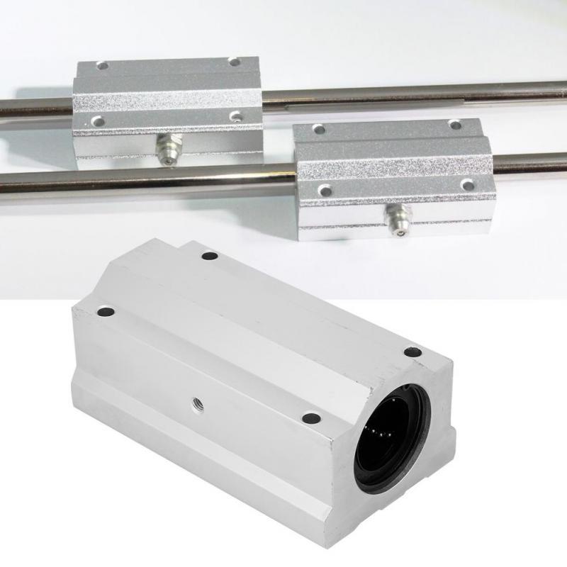 1Pcs SCS8LUU 8mm Aluminum Long Rail Linear Motion Ball Bearing Slide Bushing