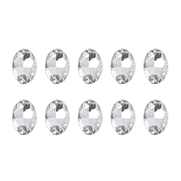10x Irregular Shape Nail Charms Nail Rhinestones Clear Nail Crystal Gems Charms