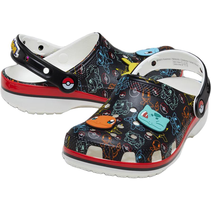 Crocs Pokémon x Classic Clog Kids Pokémon Starters Kids Sneakers Black Multi 211344-90H