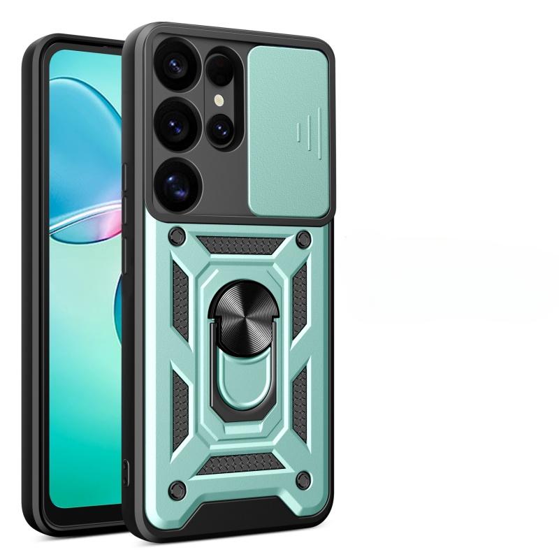 For Samsung Galaxy S25 Plus FE Magnetic Finger Ring Holder Military Protective Case