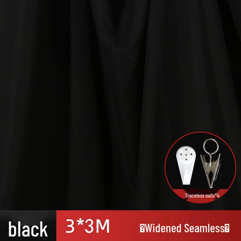 2x3 Meter Photography Background Stand with Black Light-Absorbing Cloth, Studio Props, and White Cloth for Shooting