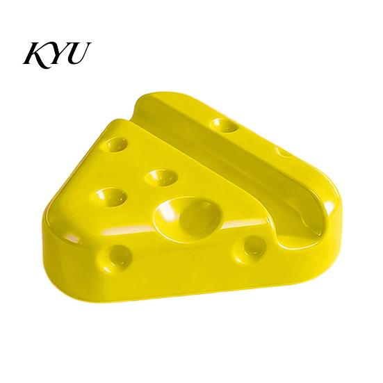 Novelty Cheese Shape Stand 3D Printed Phone Holder, Cute Desktop Stand, Compact Smartphone Hands Free Viewing Stable Cell Dock for Home Office