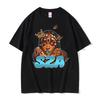 Rapper SZA Butterfly Face Graphic Tshirt Unisex Women Casual Cotton Vintage Tshirts Unisex Hip Hop Fashion Pop Music Tee Shirt
