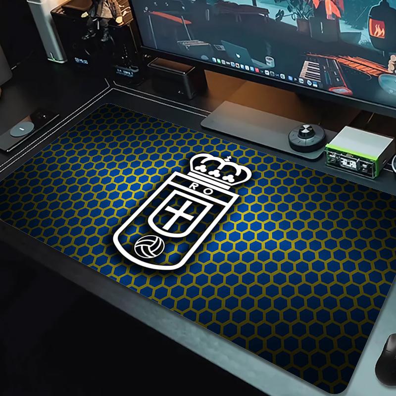 Real Oviedo Color Mouse Pad Large Gaming Table Cushion Non-slip Laptop Tablet Big Mousepad XXL Mat Mini PC Playmat With Lock edge