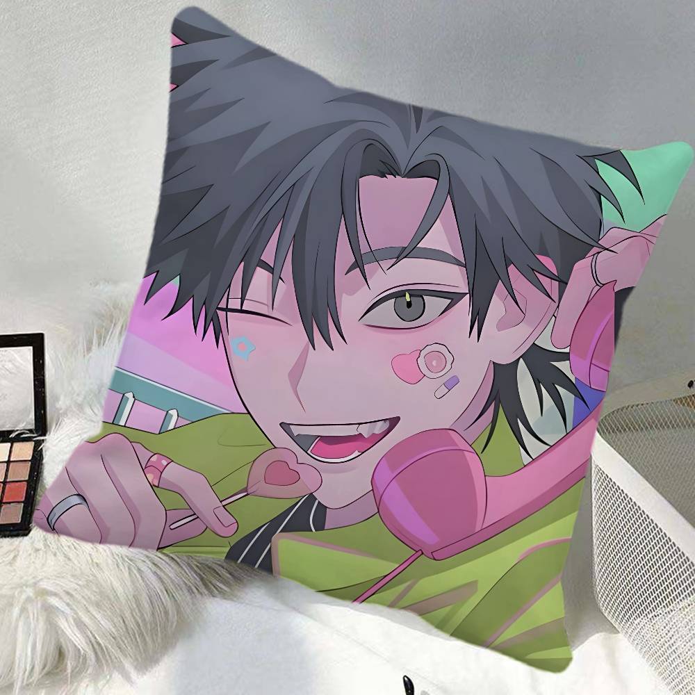 Anime Lu Guang Pillow Case Square Pillow Bedroom Sofa Leisure Comfort Cushion Car Home Decoration