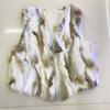Real fur fur, new vest fur integrated coat, vest green grass natural color rabbit fur is fashionable and thin and versatile