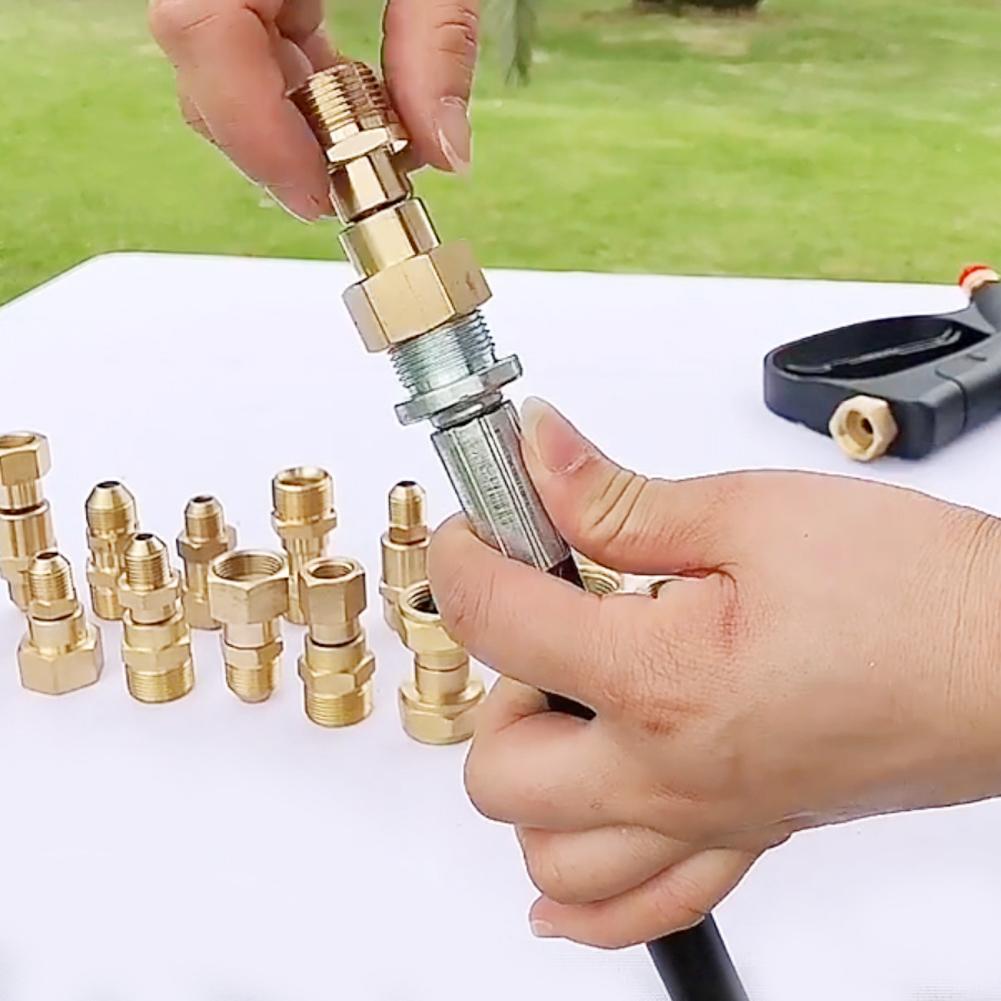 Anti Twist Wash Gun To Hose Connector M22 M14 G1/4 G3/8 Swivel Fitting Adapter Coupler
