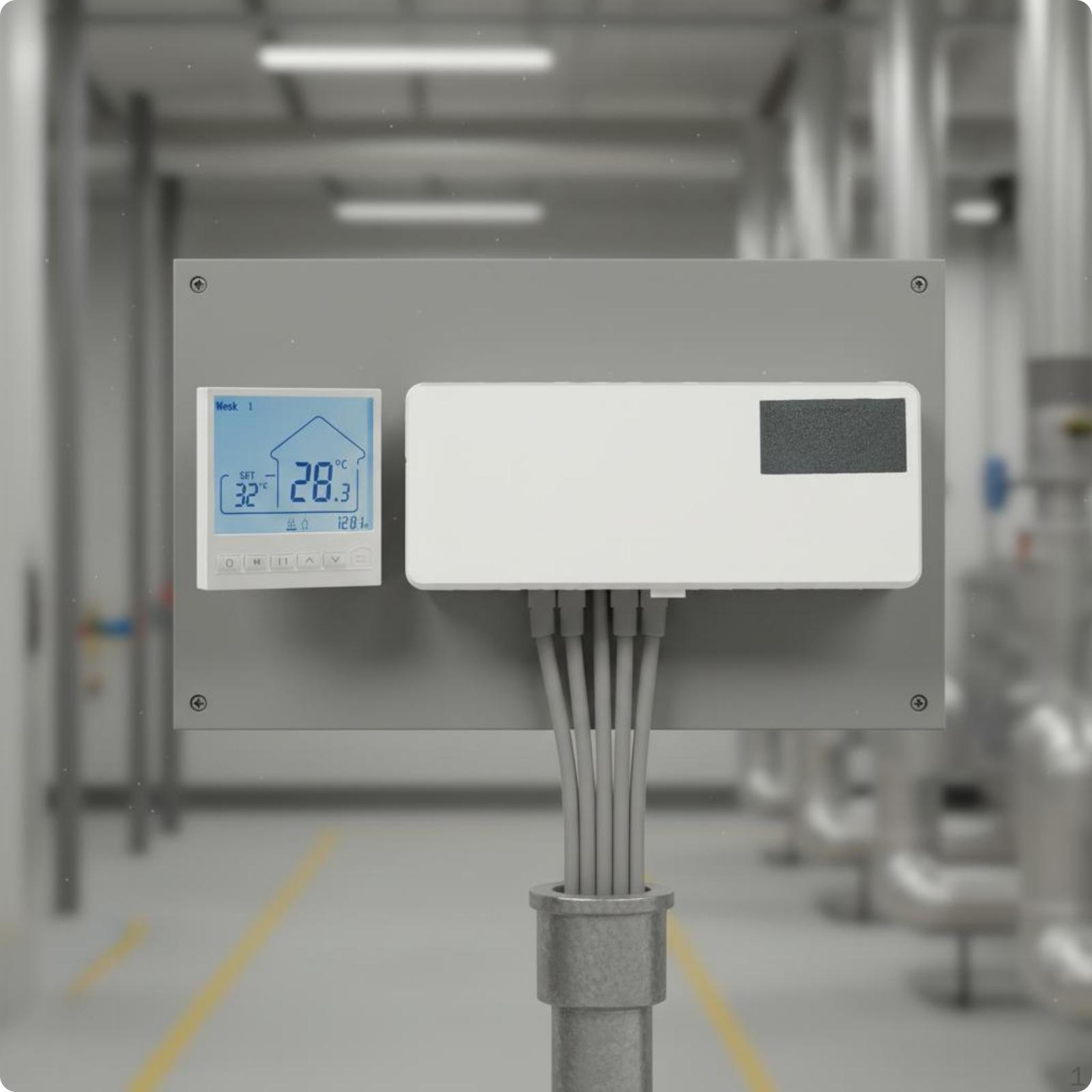 Water Heating Controller RS485 Wired Thermostat Panel Display Window Digital Temperature