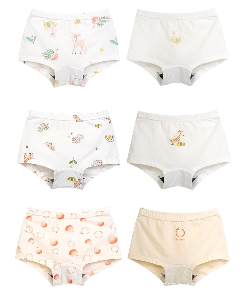 Baby Elefant Kinder Slips ohne Kneifen aus Graphen-Baumwolle - Weich, Dünn, 4-Eck-Shorts, Klasse A