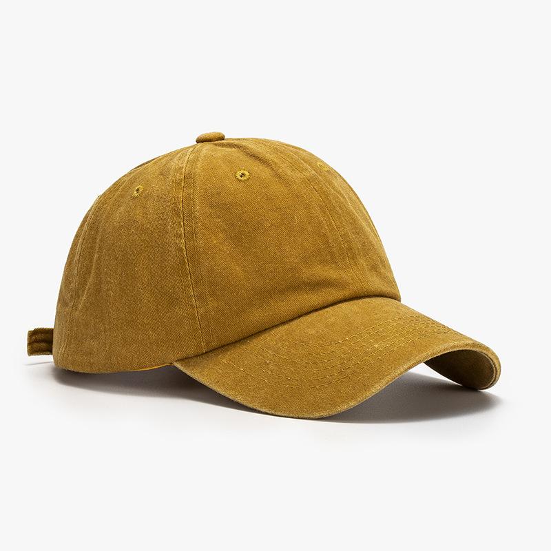 Hat Men's Trend Cap Women's Trend Brand Spring and Summer Versatile Washed Retro Soft Top Sunscreen Baseball Cap
