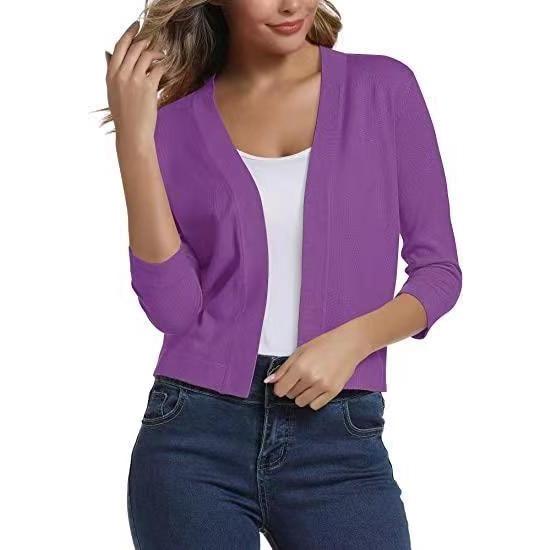 GMXIA Women's Vintage Casual Plaid Print Autumn Spring Long Sleeve V-Neck Jackets & Coats