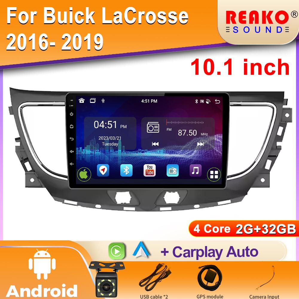 Android Auto Car Radio For Buick LaCrosse 2016 2017 2018 2019 Multimedia Video Player Navigation GPS Carplay 4G WIFI BT 2DIN