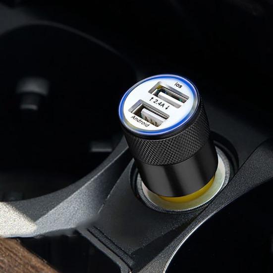 5V 2.1A LED Dual USB Fast Car Charger Adapter for iPhone Samsung Galaxy Tablet