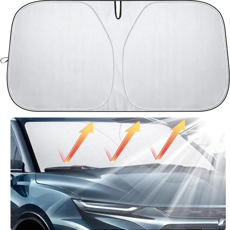 Car Windshield Sun Shade Covers Visors Front Window Sunscreen Protector Parasol Coche For Tesla Model 3 Y Sunshade Accessories
