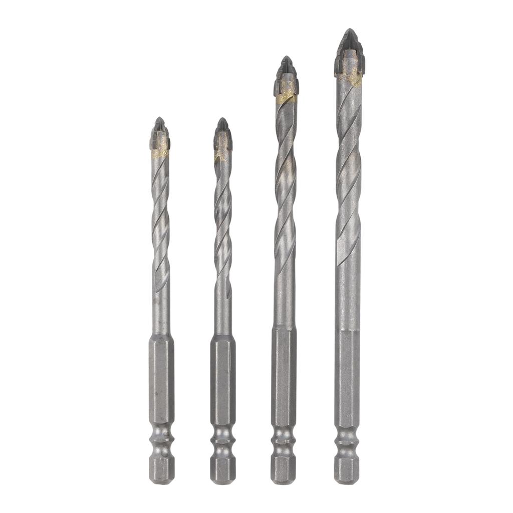 DIY Projects Drill Bit Set Glass Tile Drill Bits Hardened Steel Build Hex Shank Design High-strength Eccentric Design