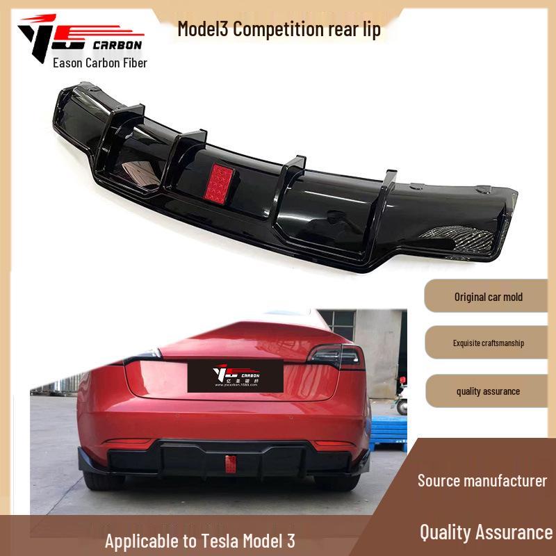 Competition Style Rear Spoiler for Tesla Model 3 (2019-2023)
