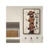 Metal Wall Art Apple Decor Country Home Kitchen Storage Basket Rustic Checkered Design