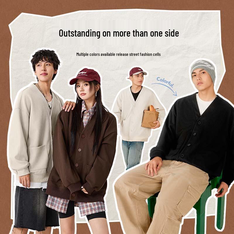 

Jeanswest Men s Waffle Fleece V-Neck Cardigan XL