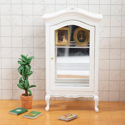 1: 12 Dollhouse Accessories Mini Wooden Collection Cabinet Simulation Furniture