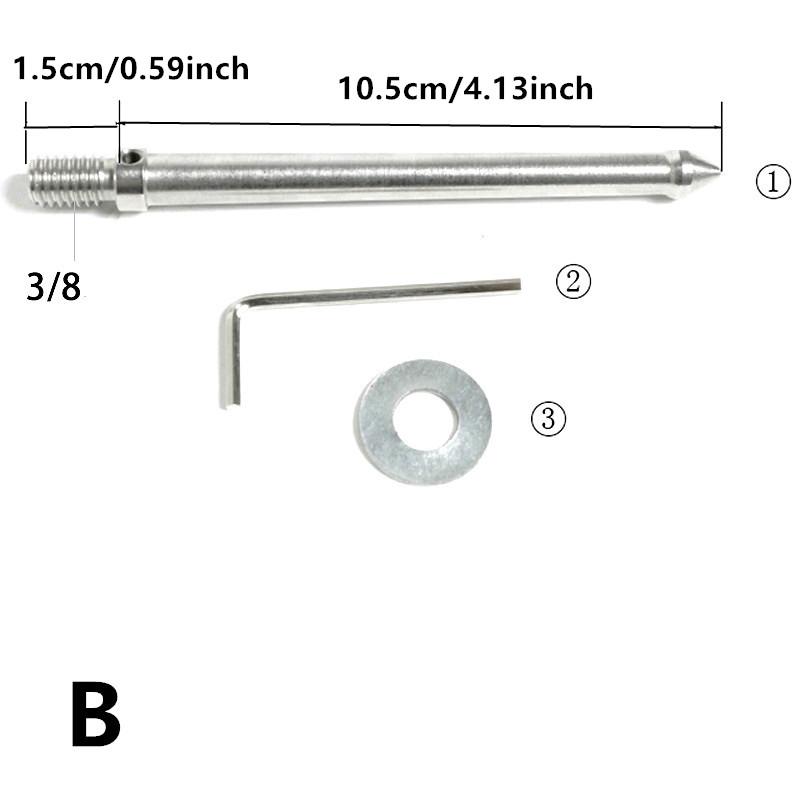 Tripod Foot 3/8 1/4 Inch Screw M8 Stainless Steel Replacement Part Monopod Spikes Mount Nail 80/120mm Long With Wrench Gasket