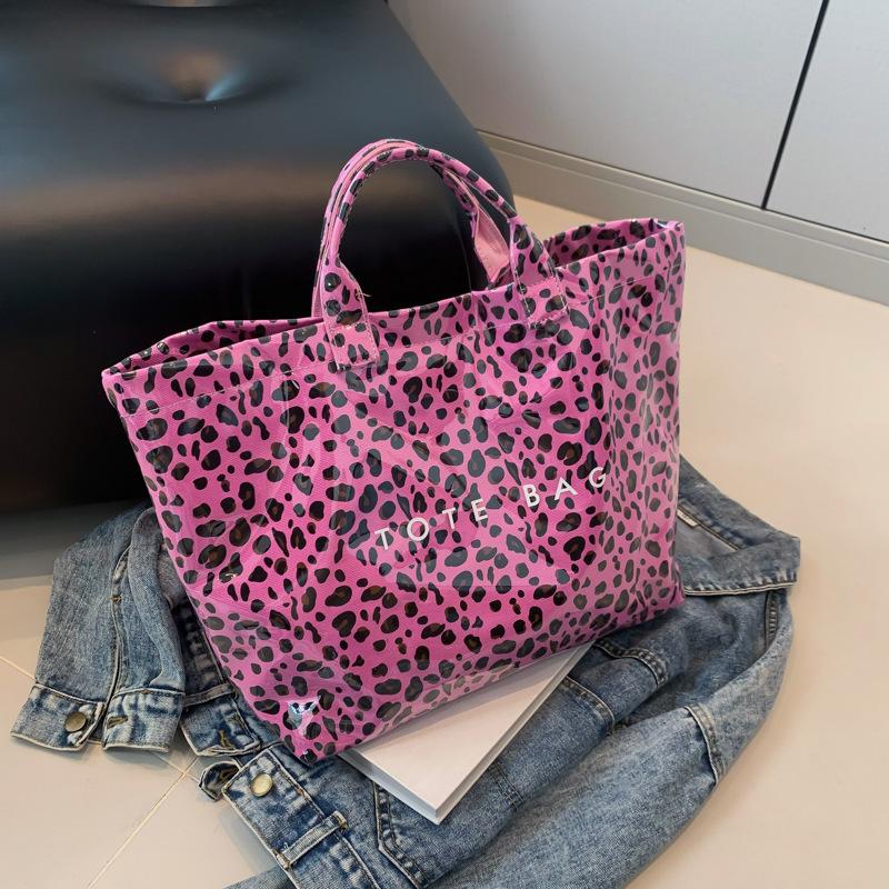 European and American Leopard Print Handbag for Women Fashion Tote Bag Personalized Commuting Versatile Shopping Bag