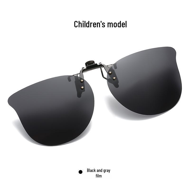 

2020 Солнцезащитные очки-клипоны поляризационные кошачий глаз для родителей и детей для мужчин и женщин – Миопия, откидной стиль