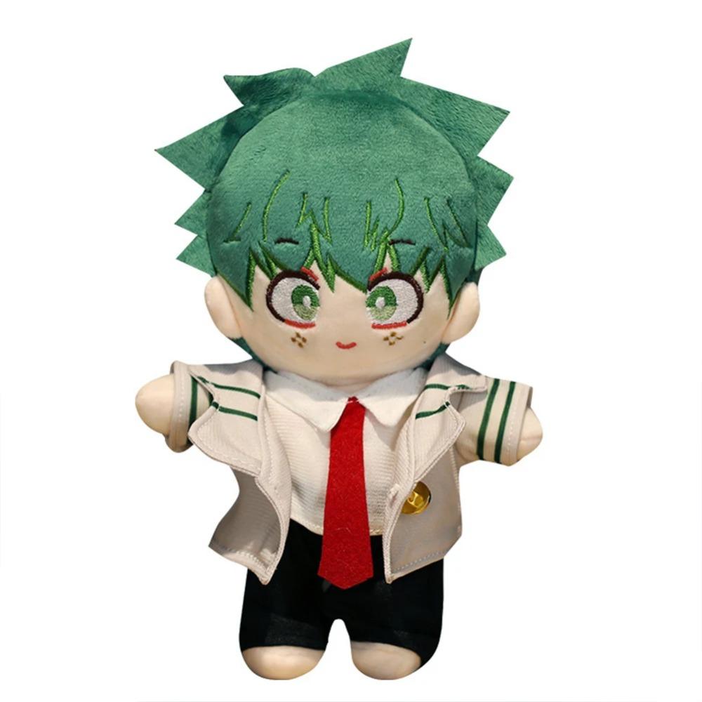 Anime MHA Figure Izuku Midoriya Katsuki Bakugou Shoto Todoroki Plush Toys Soft Plush Keychain Doll Cute Sofa Pillow Pendant Gift