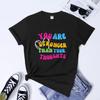 You Are Stronger Than Your Thoughts T Shirt Aesthetic Women Positive Self Care Tshirts Trendy Unisextal Health Awareness Tees Tops