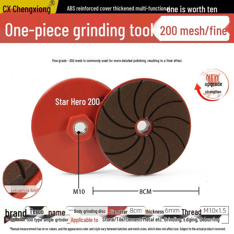 Ettstykke Marmorstein Flis Polering & Avgrading Slipeskive for Vinkelsliper