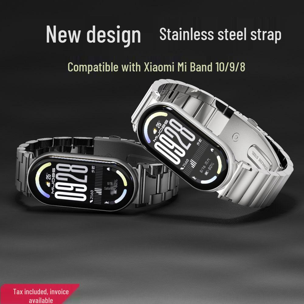 Xiaomi Mi Band 10 GT5 Milánský nerezový náramek pro Mi Band 8/9