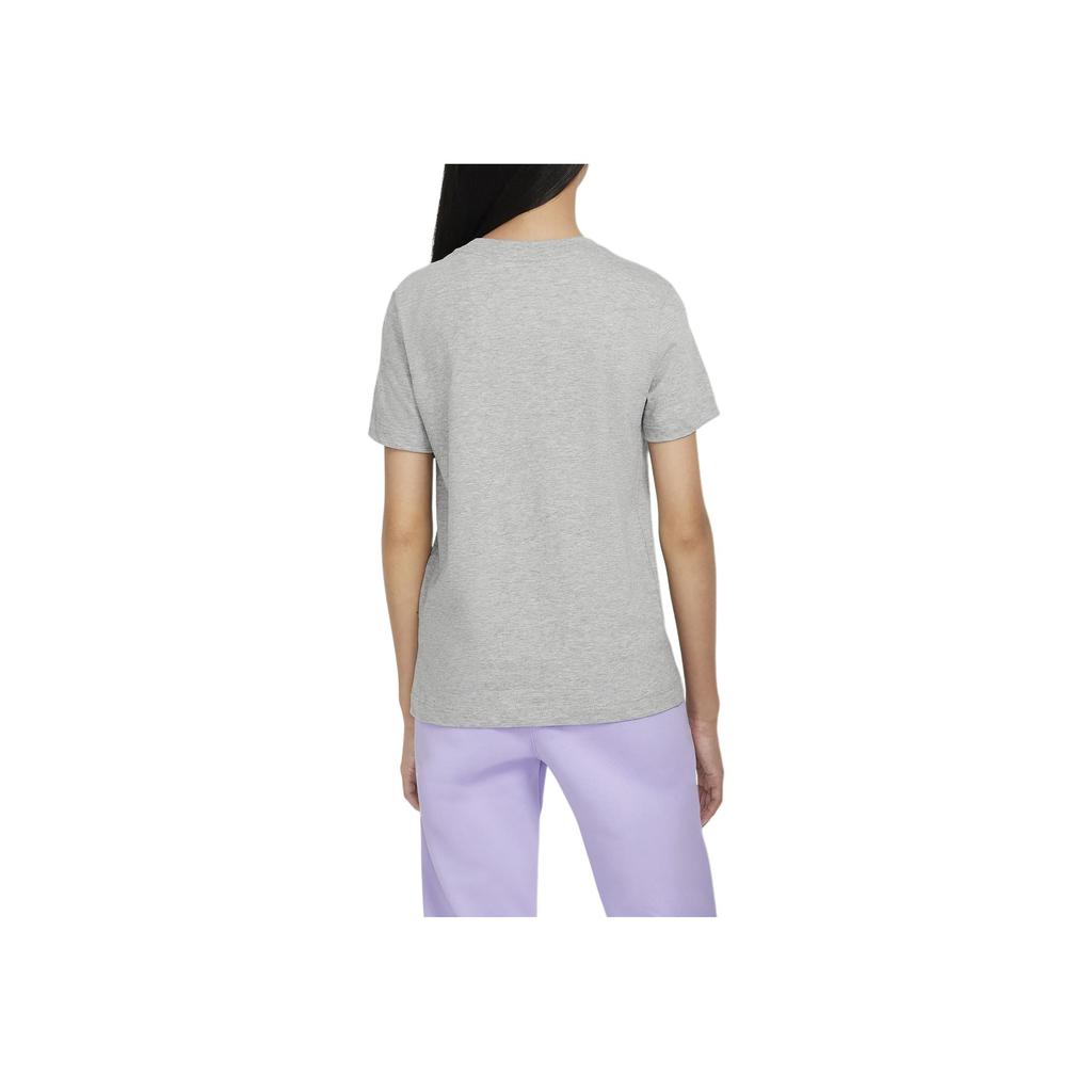 Nike Sportswear Comfortable Soft Breathable Short Sleeve T-Shirt Kids Tops Dark-Gray Stone-Blue FZ5178-063