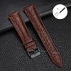 Fashion Leather Watch Strap 18mm 19mm 20mm 21mm 22mm Universal Bracelet for Men Women Business Crocodile Pattern Soft Wristband