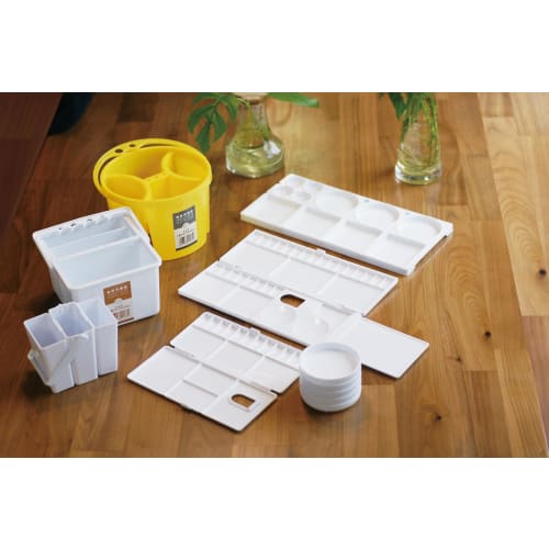 Namurataiseidou Plastic Heavy Plates, Set of 5, White