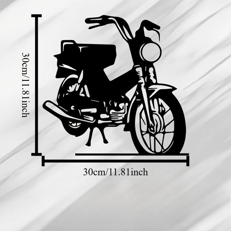 1pc Classic Motorcycle Metal Wall Art Garage Patio Decor Gift for Biker Lovers Christmas Mural Statue 12in