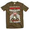 Gift for Grandpa Veteran T-Shirt Grandfather T-Shirt US Veteran Tee Shirt