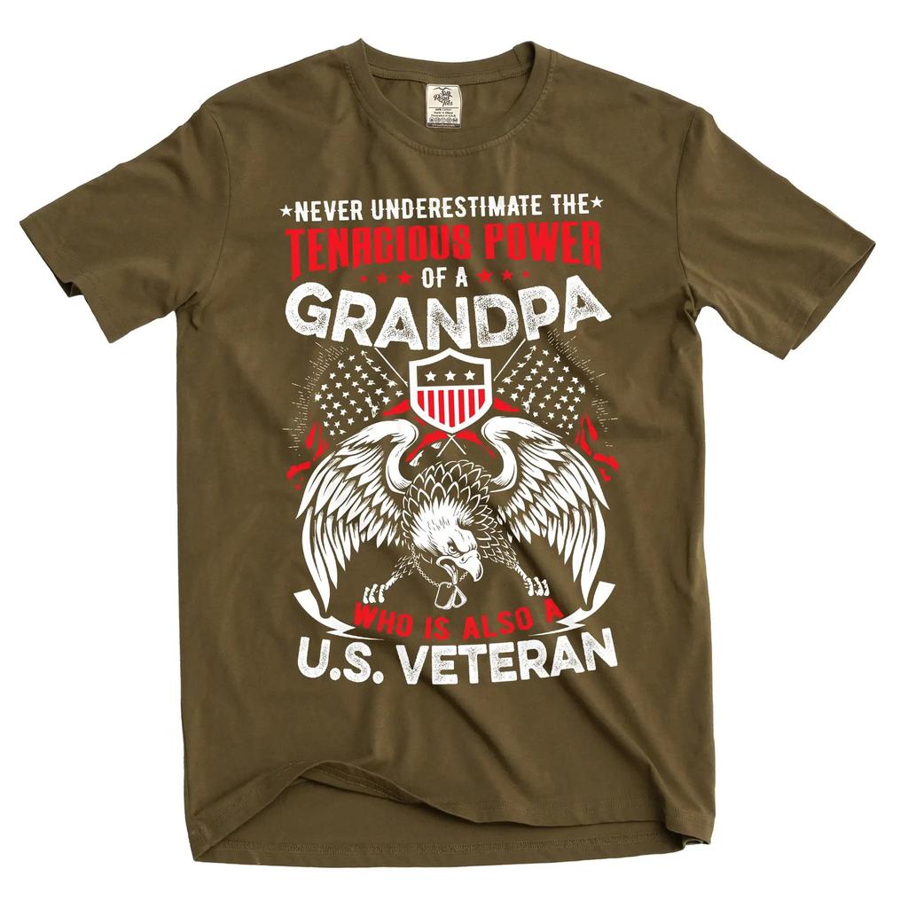 Gift for Grandpa Veteran T-Shirt Grandfather T-Shirt US Veteran Tee Shirt