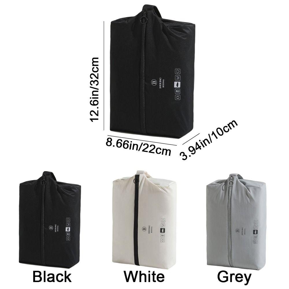 Durable Handheld Shoe Storage Bag Zipper Waterproof Sports Shoe Bag Lightweight Dust-proof Shoe Pouch Sports