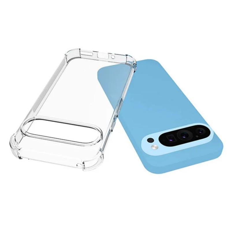 Dla Google Pixel 9 Pokrowiec na tył WANLONFENG Seria TM 2.0mm Przezroczyste etui TPU na telefon (Duży otwór soczewki)