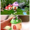 4 Sizes Fairy Garden Accessories Miniature Mushroom Ornament Statue Figurines Plant Pot Dollhouse Home Garden Decor Craft