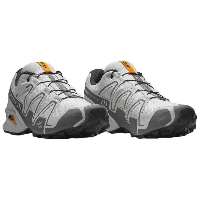 SALOMON Speedcross 3 Wasserdicht Niedrig geschnitten Freizeit Trailrunning Marathon Rennen Laufschuhe Unisex Weiß Grau Sneaker 477318