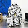 Schoolbag Japanese ins Street Lightning Personality Graffiti Backpack Trendy Cool Handsome Teen Boys Strong Durable Backpack