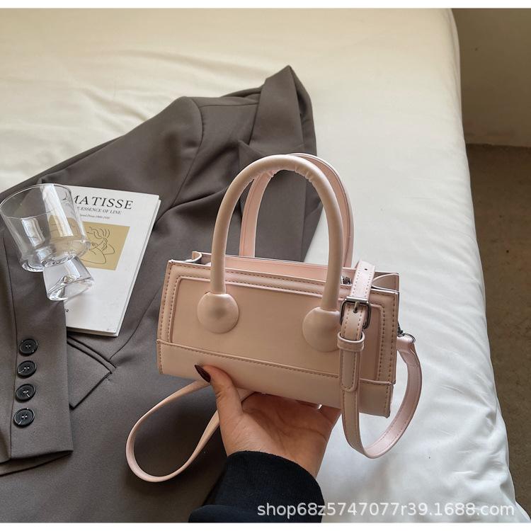 

Small fresh and simple hand-held small square bag 2025 spring new Korean fashion trendy shoulder bag high-end crossbody bag розовый