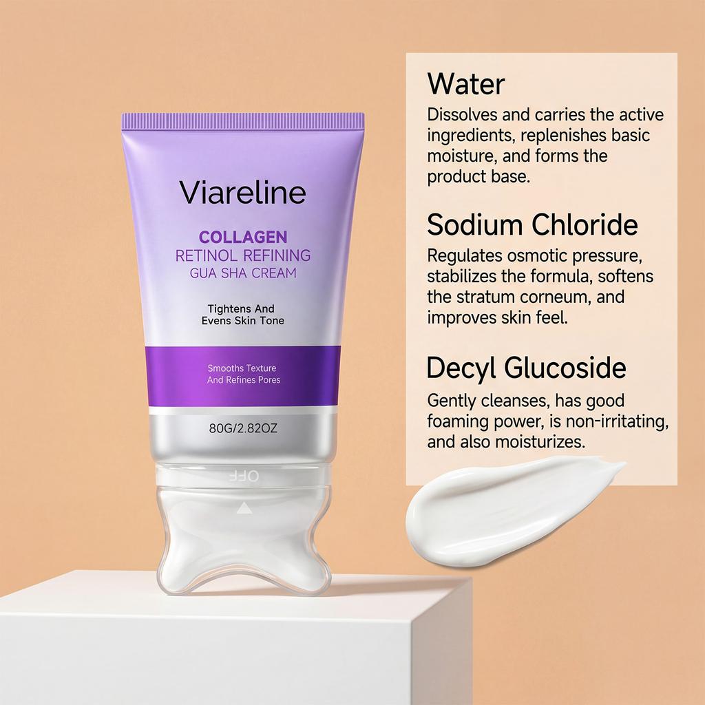 VIARELINE Retinol Firming Cream, Lifting & Nourishing, Hydrating Moisturizer, Reduces Fine Lines, Facial Contouring, Daily Skincare