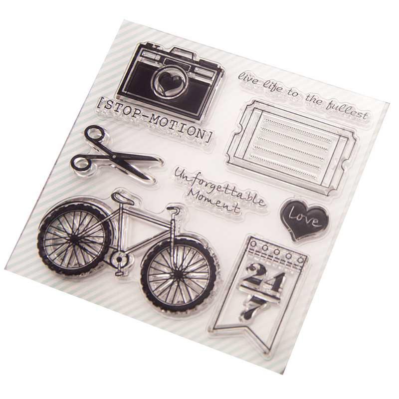 Buy Flower Tea Clear Silicone Seal Stamp For DIY Album Scrapbooking ...