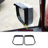 Glossy Black Side Rearview Mirror Rain Eyebrow Cover For Toyota FJ Cruiser 07-21
