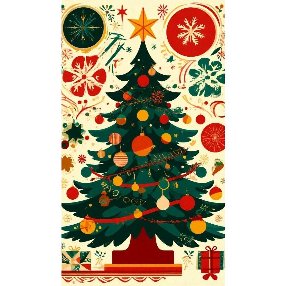 Vintage Christmas Metal Tin Sign Home Festive Wall Decor