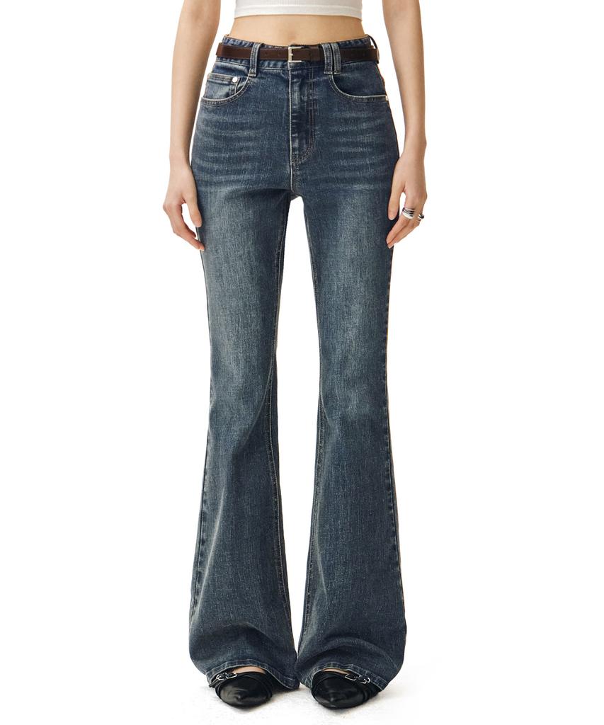 Deketeuumeon Signature Slim Flared Jeans Dcwpt005Blueb